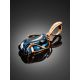Fabulous Gold Plated Silver Pendant With Topaz The Serenade, image , picture 3