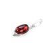 Elegant Silver Pendant With Cherry Amber The Amaranth, image , picture 3
