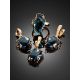 Fabulous Gold Plated Silver Pendant With Topaz The Serenade, image , picture 4