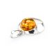 Geometric Silver Pendant With Cognac Amber The Orion, image , picture 4
