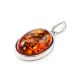 Cognac Amber Pendant In Sterling Silver The Goji, image , picture 3