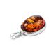 Cognac Amber Pendant In Sterling Silver The Goji, image , picture 4