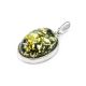 Oval Amber Silver Pendant The Goji, image , picture 4