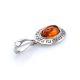 Cognac Amber Pendant In Sterling Silver The Ellas, image , picture 5