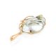 Golden Pendant With Light Blue Synthetic Praziolite The Serenade, image , picture 5