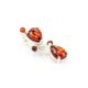 Cognac Amber Pendant In Sterling Silver The Symphony, image , picture 3