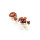 Cognac Amber Pendant In Sterling Silver The Symphony, image , picture 4