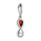 Infinity Symbol Amber Pendant In Sterling Silver The Amour, image , picture 4