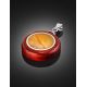 Round Honey Amber Pendant With Padauk Wood The Indonesia, image , picture 2