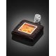 Handmade Square Pendant With Amber And Wood The Indonesia, image , picture 2