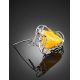Honey Amber Brooch In Sterling Silver The Rialto, image , picture 3