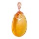 Lemon Amber Teardrop Pendant In Gold-Plated Silver The Cascade, image , picture 3
