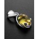 Drop Amber Pendant In Sterling Silver The Selena, image , picture 4