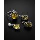 Drop Amber Pendant In Sterling Silver The Selena, image , picture 5