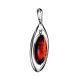 Stylish Cherry Amber Pendant In Sterling Silver The Sonnet, image , picture 3