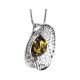 Bright Green Amber Pendant In Silver The Venus, image , picture 4