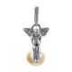 Silver Pendant With Cultured Pearl The Angel, image , picture 3