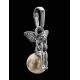 Silver Pendant With Cultured Pearl The Angel, image , picture 2