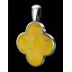 Alhambra Amber Pendant In Sterling Silver The Monaco, image , picture 3