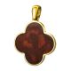 Alhambra Amber Pendant In Gold-Plated Silver The Monaco, image , picture 3