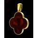 Alhambra Amber Pendant In Gold-Plated Silver The Monaco, image , picture 2