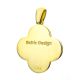 Clover Amber Pendant In Gold-Plated Silver The Monaco, image , picture 4
