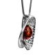 Round Amber Pendant In Sterling Silver The Venus, image , picture 3