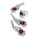 Classy Silver Pendant With Cherry Amber The Tivoli, image , picture 6