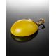 Golden Drop Pendant With Bold Amber Stone The Cascade, image , picture 4