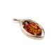 Sterling Silver Pendant With Cognac Amber The Elegy, image , picture 3