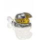 Egyptian Amber Pendant In Sterling Silver The Scarab, image , picture 2