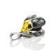 Cherry Amber Pendant In Sterling Silver The Scarab, image , picture 3