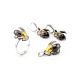 Cherry Amber Pendant In Sterling Silver The Scarab, image , picture 7
