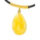 Boho Chic Style Natural Amber Pendant, Length: 42, image , picture 5