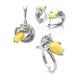 Cute And Fabulous Sterling Silver Pendant With Honey Amber The Cats, image , picture 5