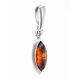 Sterling Silver Pendant With Cognac Amber The Amaranth, image , picture 4