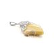 Handmade Amber Pendant In Sterling Silver the Dew ​, image , picture 4