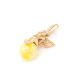 Gold-Plated Pendant With Honey Amber The Angel, image , picture 4