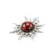 Cherry Amber Silver Pendant The Helios, image , picture 3