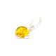 Square Silver Pendant With Lemon Amber The Rondo, image , picture 5