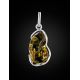 Bold Amber Silver Pendant The Lagoon, image , picture 2