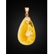 Drop Amber Pendant In Gold The Cascade, image , picture 2