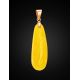Amber Teardrop Pendant In Gold The Cascade, image , picture 2