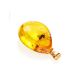 Drop Amber Pendant With Inclusion In Gold The Clio, image , picture 3