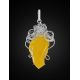 Amber Pendant In Sterling Silver The Dew, image , picture 2