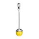 Silver Dangle Pendant With Ball Shaped Amber Stone The Paris, image , picture 3