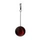 Silver Dangle Pendant With Cherry Amber The Sorbonne, image , picture 3
