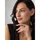 Minimalist Design Silver Amber Ring The Monaco, Ring Size: 13 / 22, image , picture 3