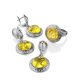 Round Amber Pendant In Sterling Silver The Hermitage, image , picture 5