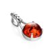 Refined Cognac Amber Pendant In Sterling Silver The Shanghai, image , picture 5